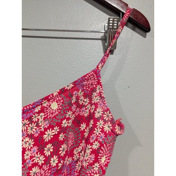 Vintage MONSOON Strappy Ditzy Floral Print Pink Midi Dress Y2K Women's Sz 6 - Picture 6 of 16